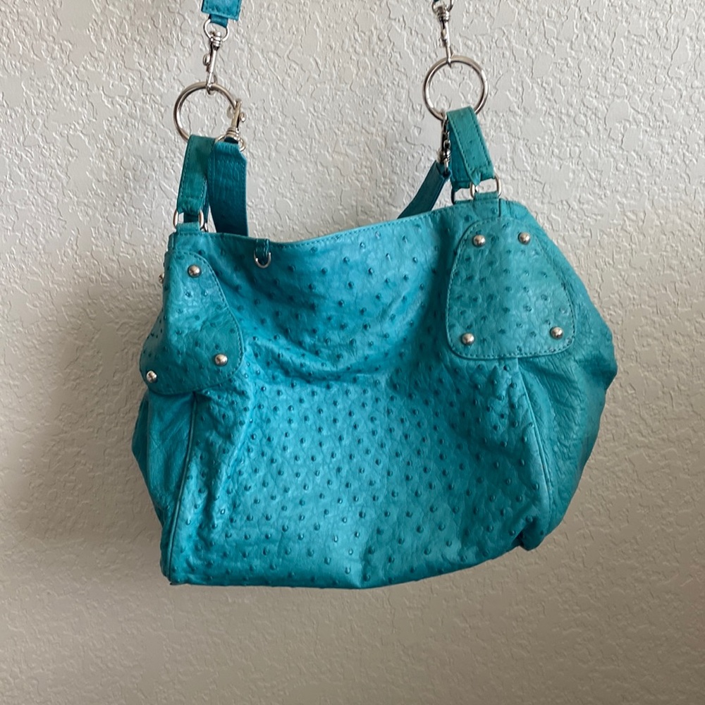 Bolingo by Susan Todd ostrich handbag